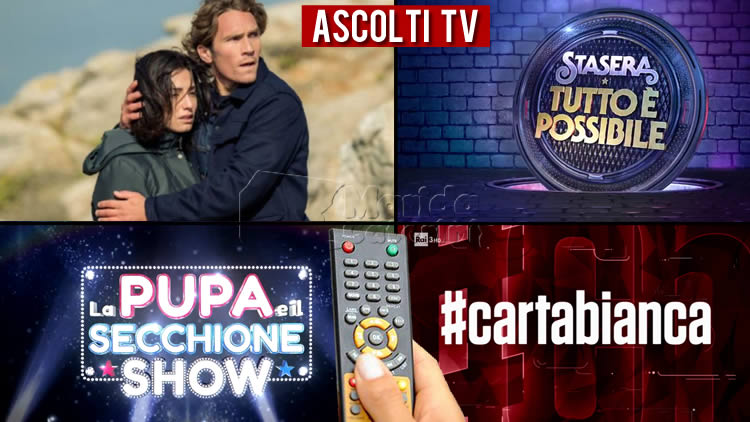 Ascolti TV martedì 12 aprile 2022