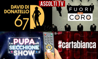 Ascolti TV martedì 3 maggio 2022