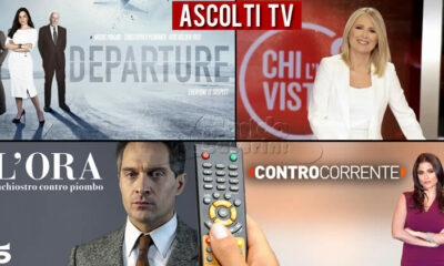 Ascolti Tv mercoledì 8 giugno 2022