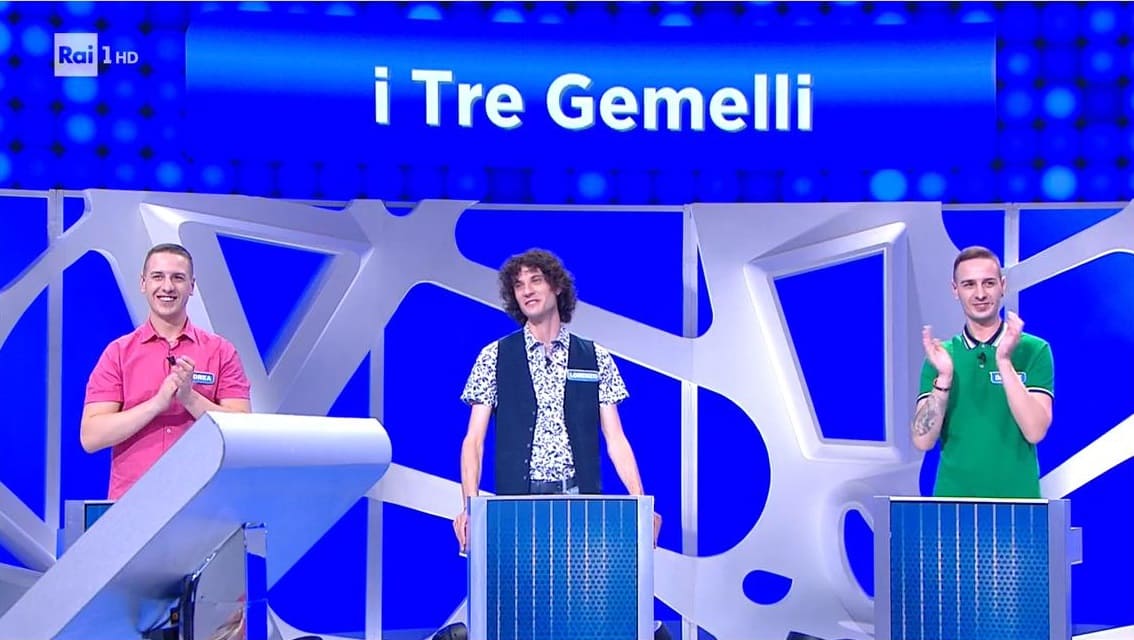 Reazione a catena tre gemelli rai 1