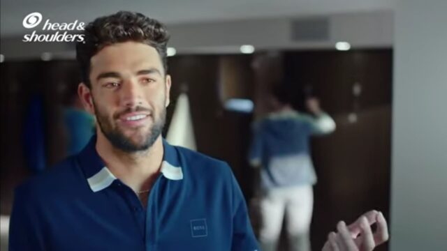 spot Head & Shoulders 2022 testimonial Matteo Berrettini