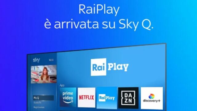 Rai Play Sky Q accordo