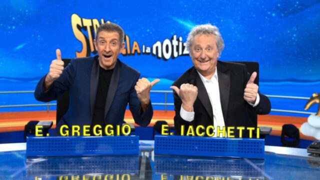 Striscia la Notizia conduttori Greggio Iacchetti 12 dicembre