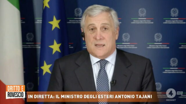 Dritto e rovescio giovedì 16 marzo Antonio Tajani