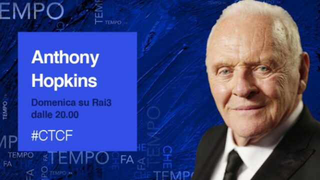 Che tempo che fa 28 maggio Anthony Hopkins