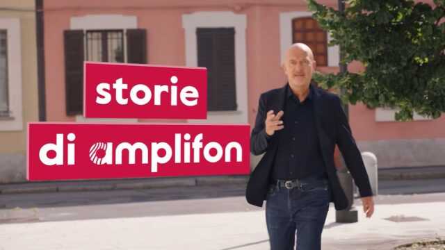 Pubblicità Amplifon 2023 Claudio Bisio
