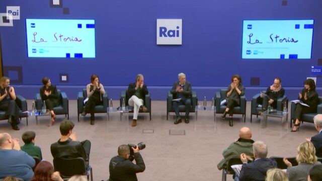 La Storia conferenza stampa cast