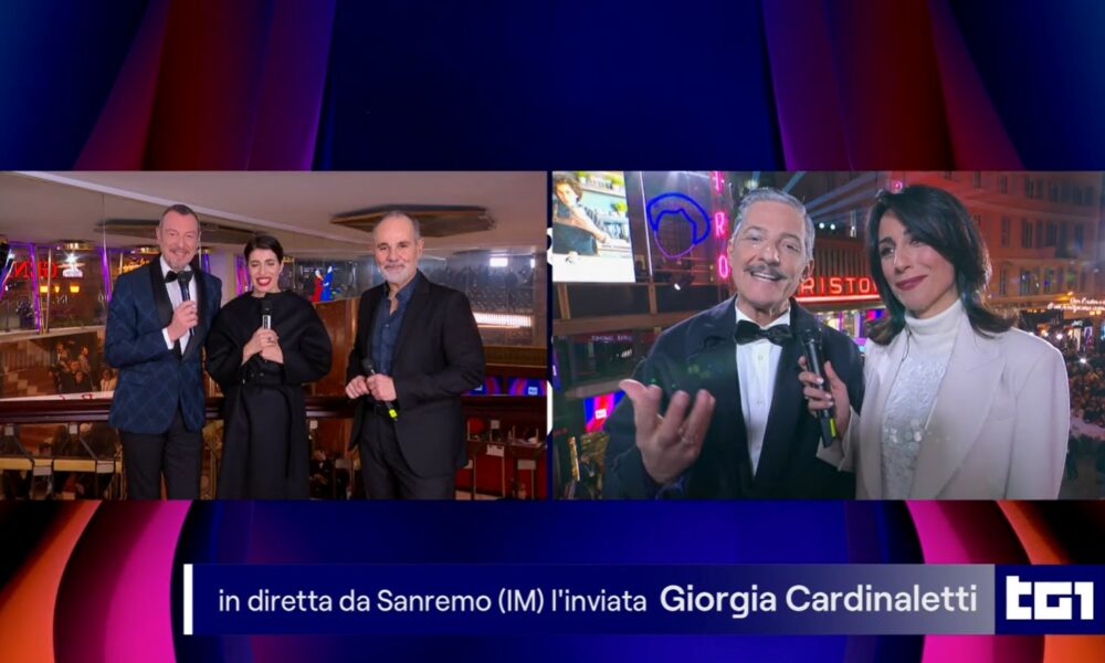 Sanremo 2024 TG1 prima PrimaFestival