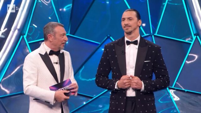 Sanremo 2024 prima serata Zlatan Ibrahimovic