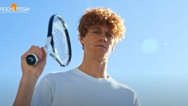 Pubblicità La Roche Posay Jannik Sinner