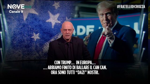 Fratelli di Crozza 28 febbraio monologo Donald Trump