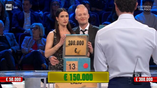 Vincite L'Eredità Affari Tuoi 30 marzo Mariano 150 mila euro