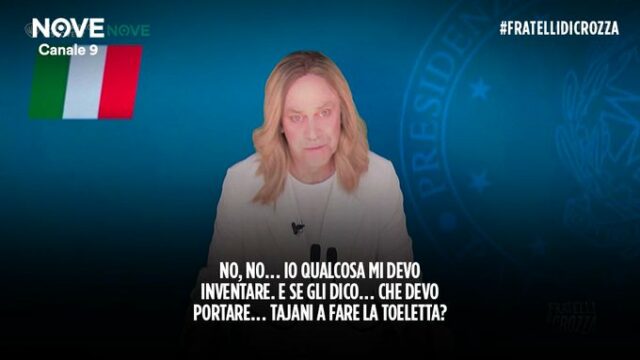 Fratelli di Crozza 11 aprile Giorgia Meloni