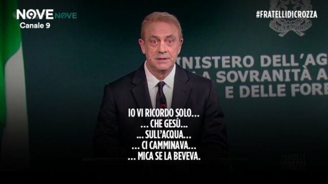 Fratelli di Crozza 11 aprile parodie