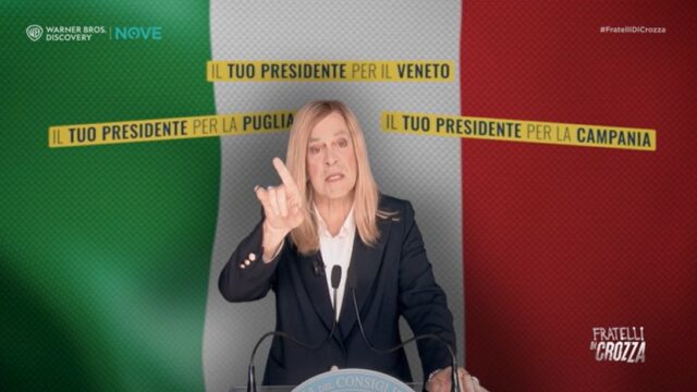 Fratelli di Crozza diretta 21 novembre Giorgia Meloni