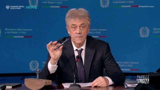 Fratelli di Crozza diretta 5 dicembre Adolfo Urso