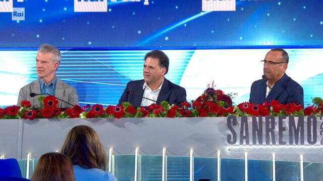Parterre conferenza stampa Sanremo