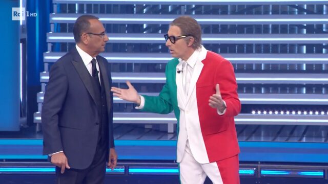 Sanremo 2026 diretta terza serata Lapo Elkann