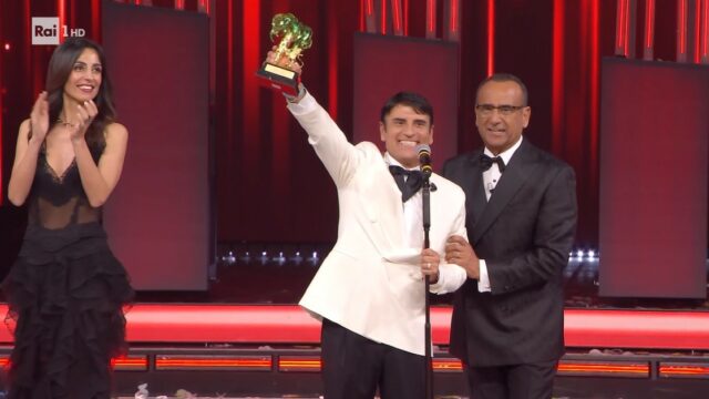 Sanremo 2026 Sal Da Vinci podio Sanremo 2026 Sal Da Vinci podio