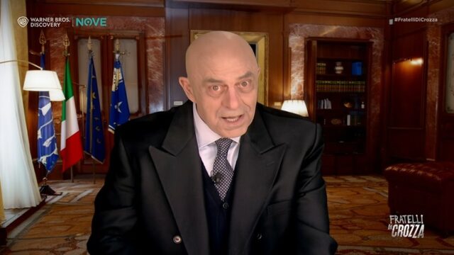Fratelli di Crozza diretta 10 aprile Guido Crosetto Fratelli di Crozza diretta 10 aprile Guido Crosetto
